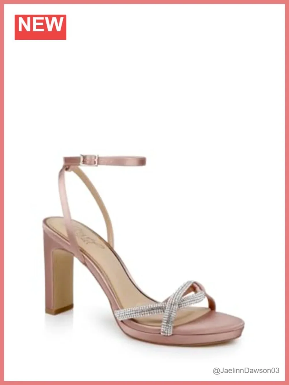 Jewel Badgley Mischka Fila Block Heel Platform Sandals Heeled Sandals