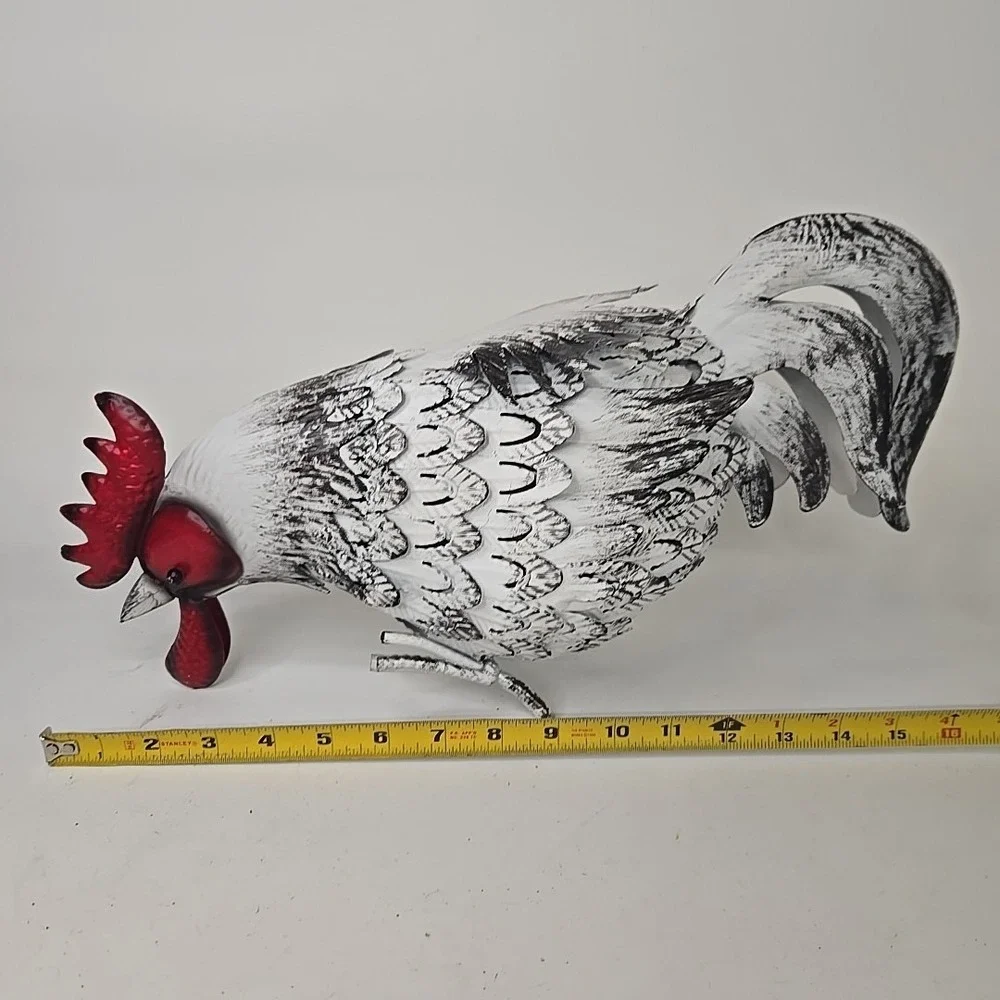 White Decorative Rooster 10