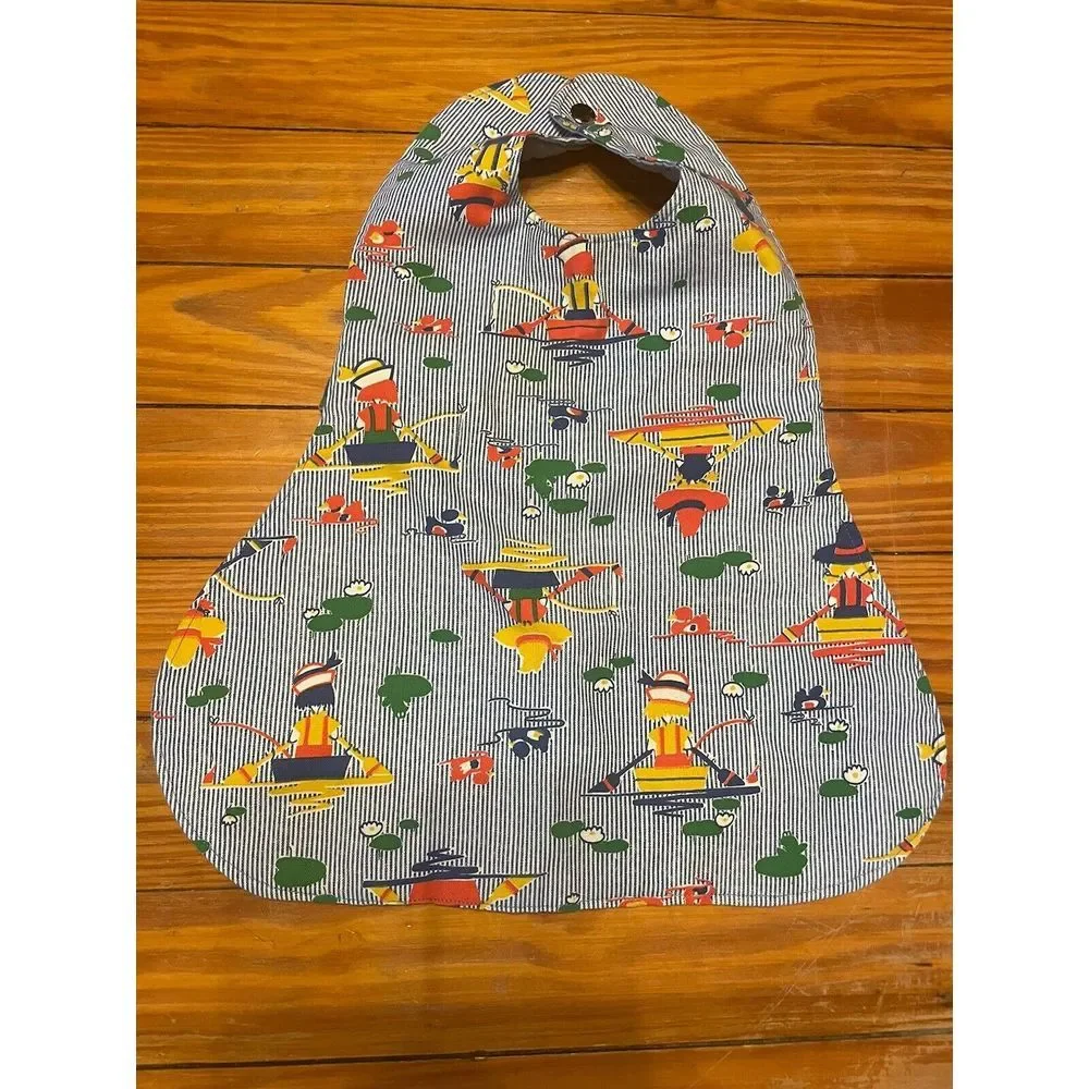 Vintage Sailor in‎ Boat Quilted Bib
