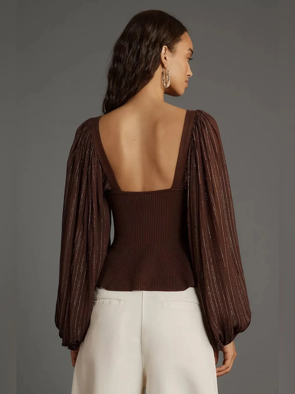 Anthropologie elegant brown