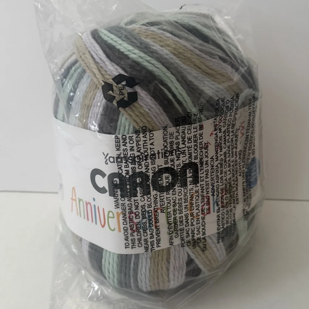 Yarnspirations Caron Anniversary Cakes Yarn‎ Cookie Mint Limited Edition 35.3oz