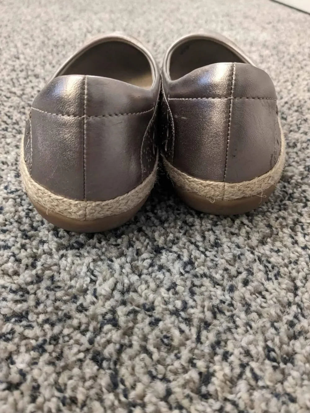 Clarks metallic gray