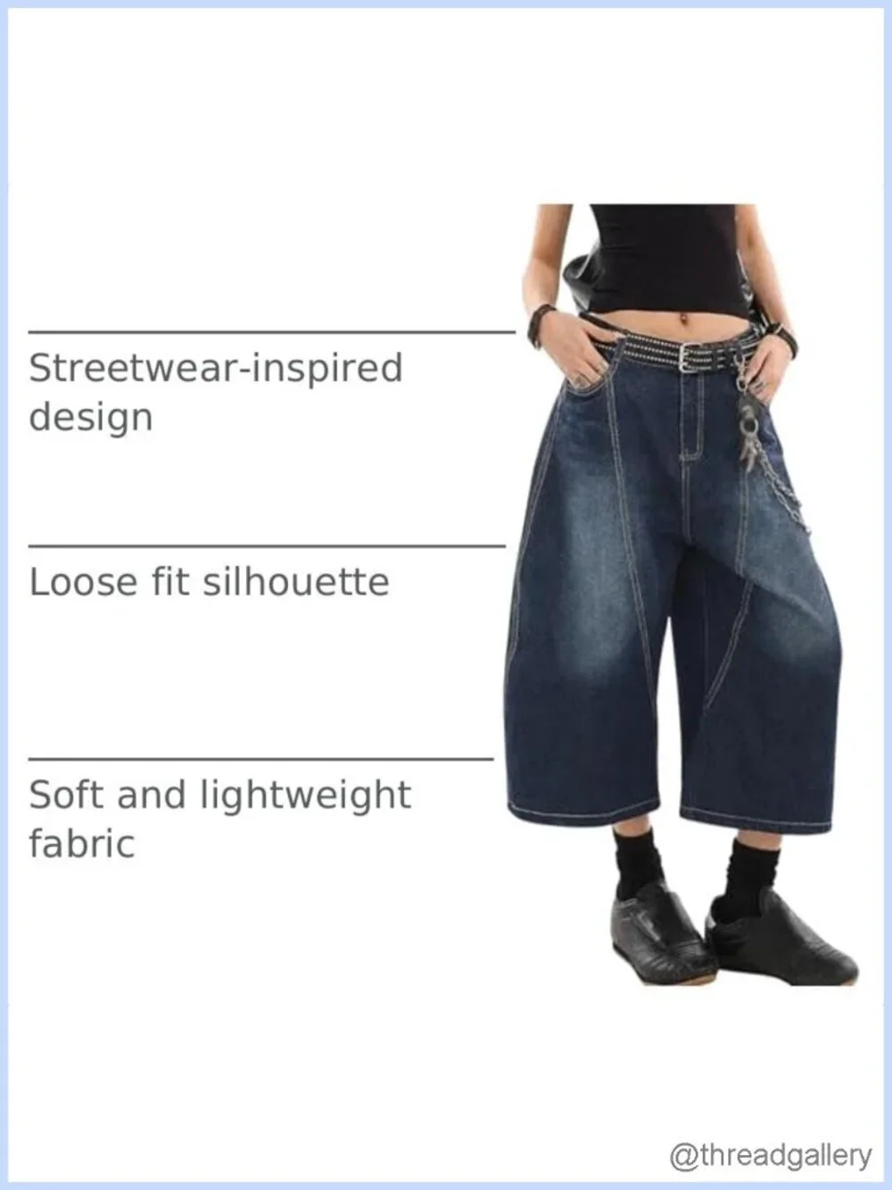 N/A baggy denim