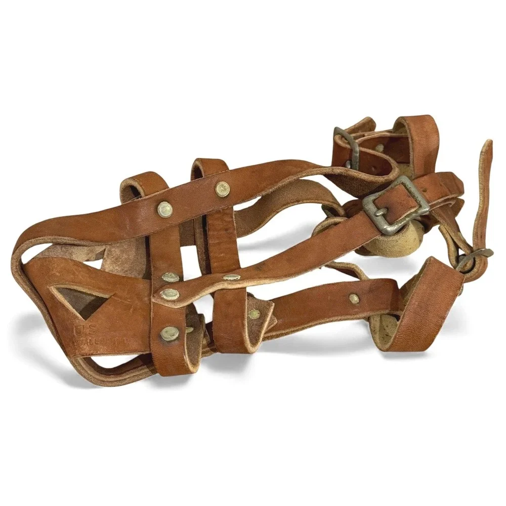 Vintage‎ US Military Leather Dog Muzzle 1976 Ray Allen Mfg