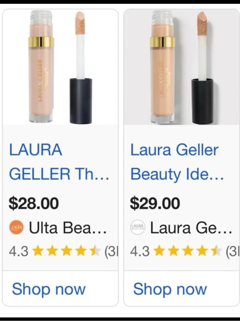Laura Geller creamy concealer