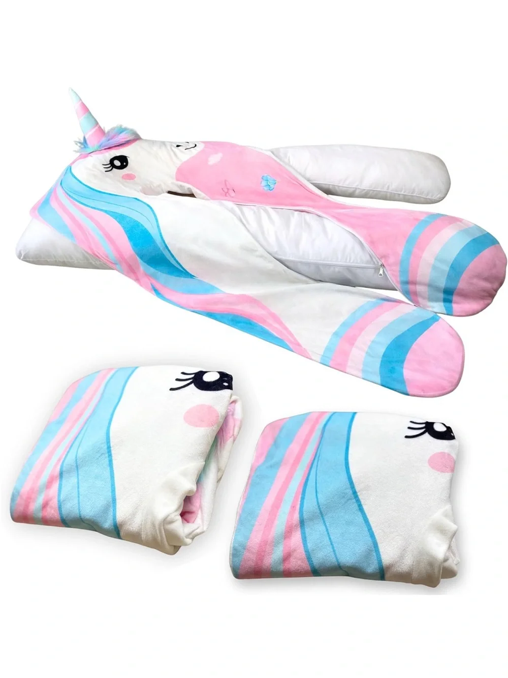 NWOT Lunamira Pillowcase Only – Original Replacement Body Pillow Cover, Unicorn