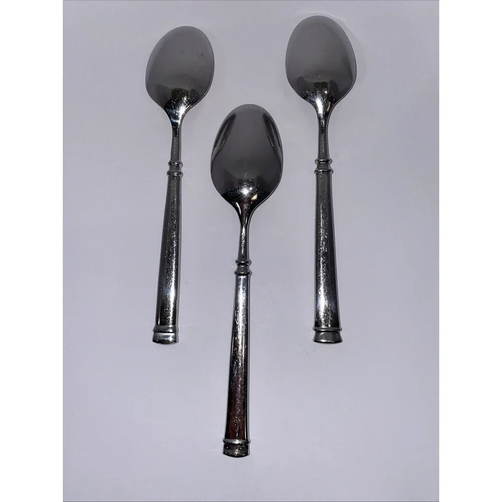 Guy Degrenne Absolu Set of 3 Stainless Steel Spoons 8