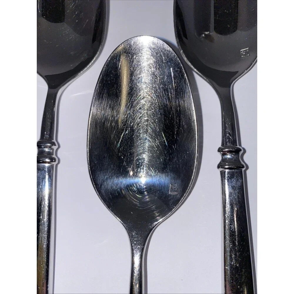 Guy Degrenne Absolu Set of 3 Stainless Steel Spoons 8