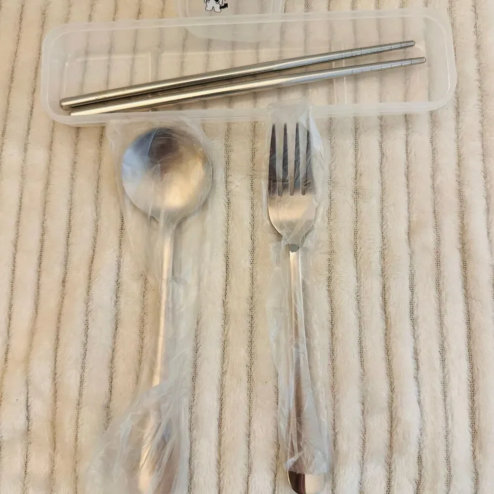 Hello Kitty Kuromi Flatware Set with Case