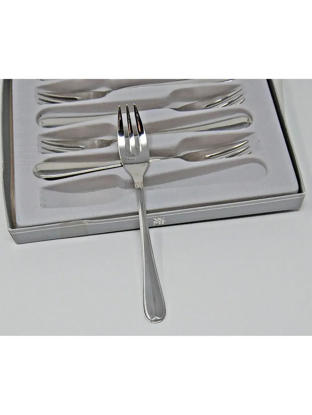 Nurnberg WMG Cromargan 6 Small Cake Forks Stainless Steel 18/10 in Box 6.25
