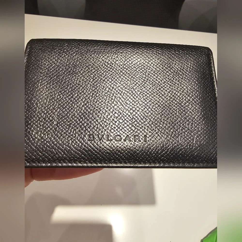 BVLGARI black leather