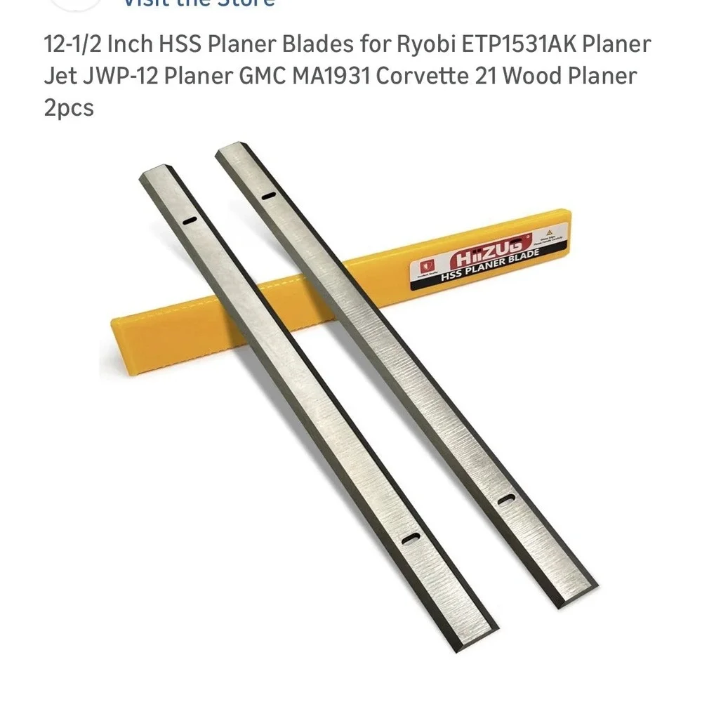 12 1/Inch Planer Blades for‎ Vevor 13