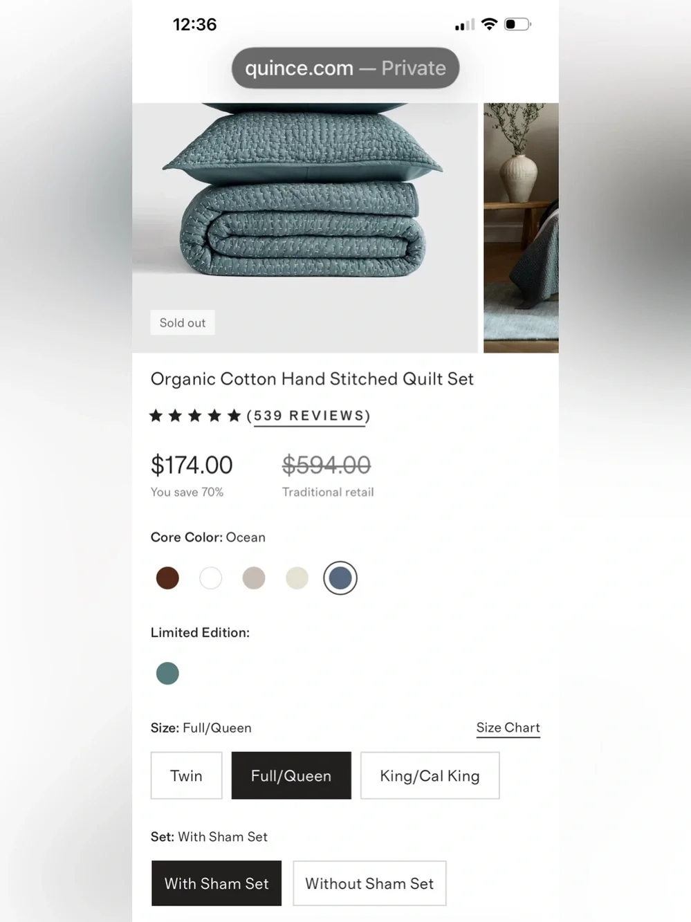 Quince nwt organic
