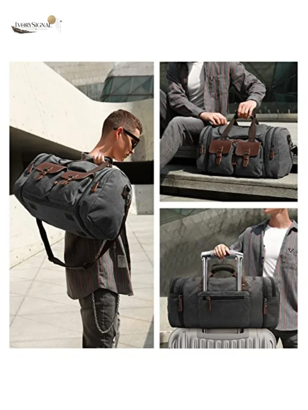 N/A canvas duffle