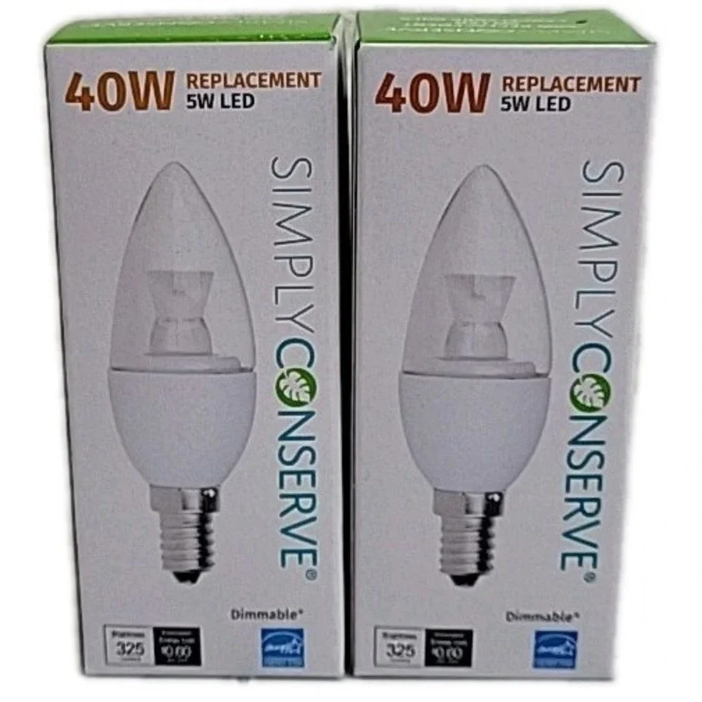 SIMPLY CONSERVE LED Light Bulb‎ Dimmable 40W Warm White L05LCDL2700K 1 Bulb