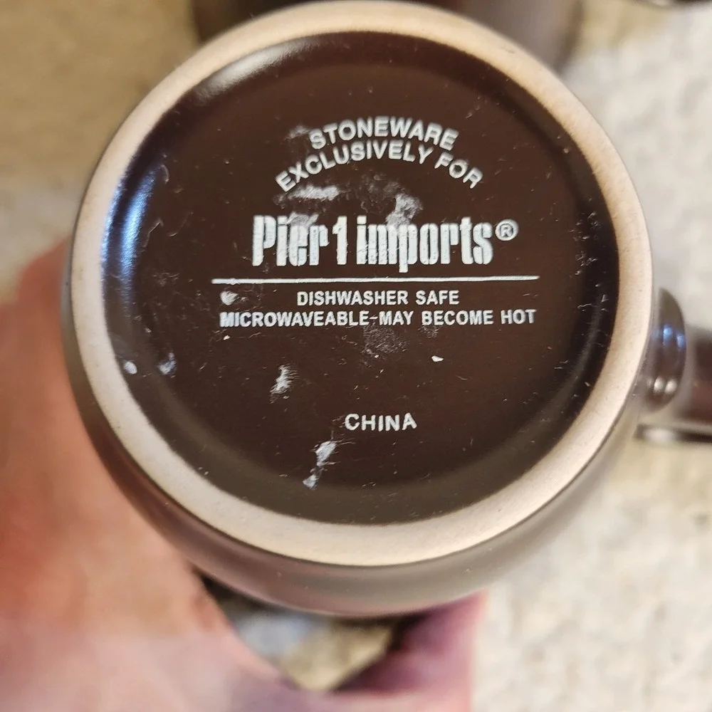 Pier 1 stoneware coffee