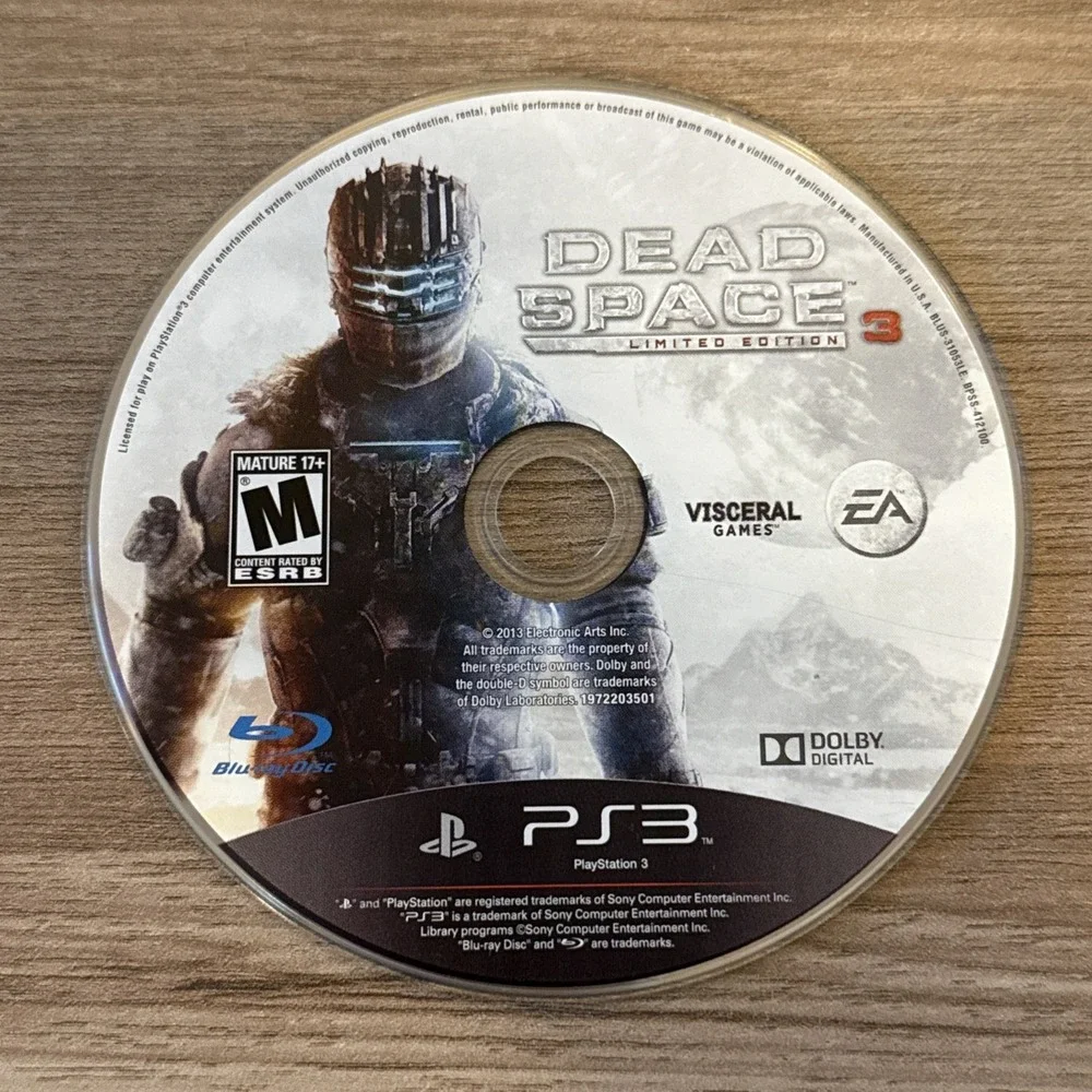 Dead Space 3 Limited Edition PlayStation‎ 3 Disc Only 2013