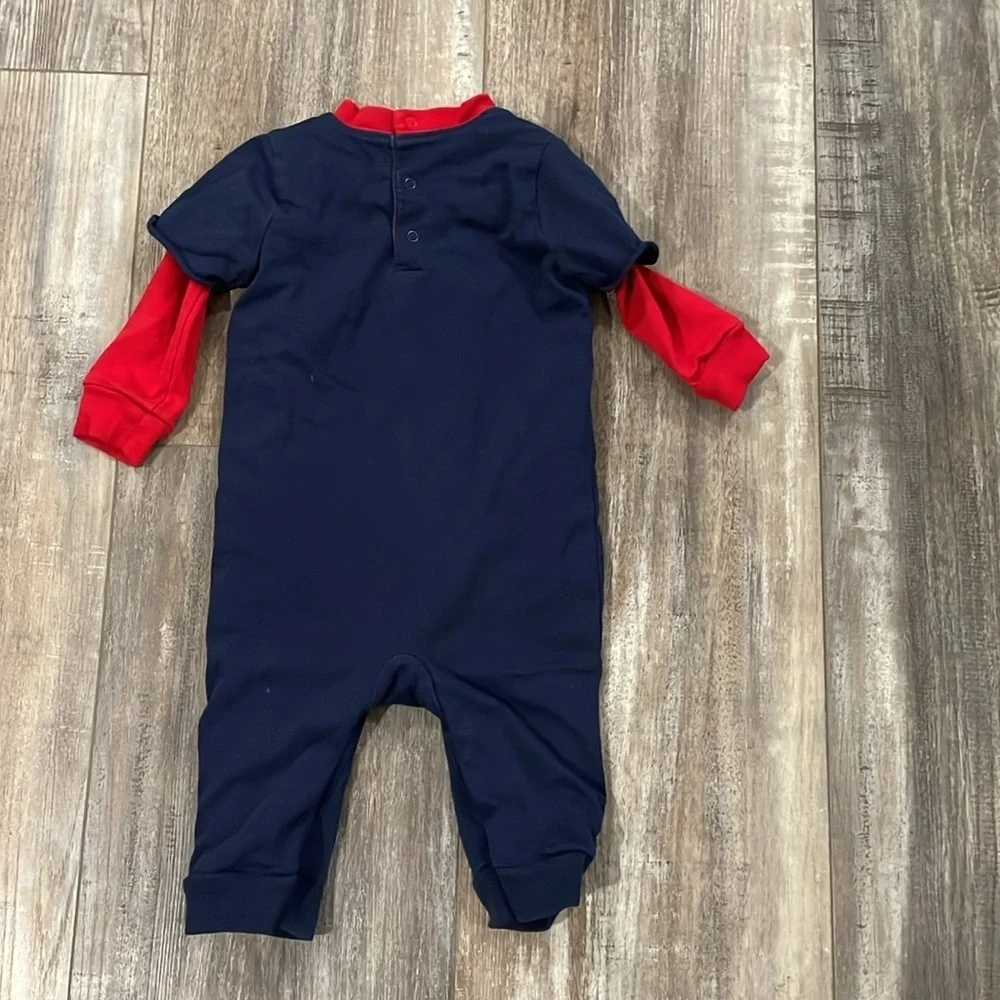 Ralph Lauren Polo baby boy One Piece/Romper blue-red - Size 6 months