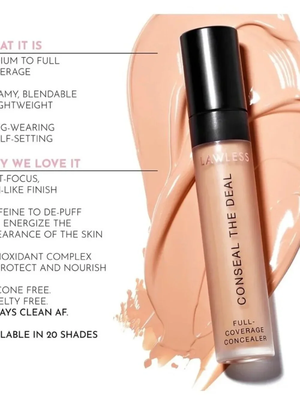 Lawless CONSEAL THE DEAL CONCEALER shade blushed honey