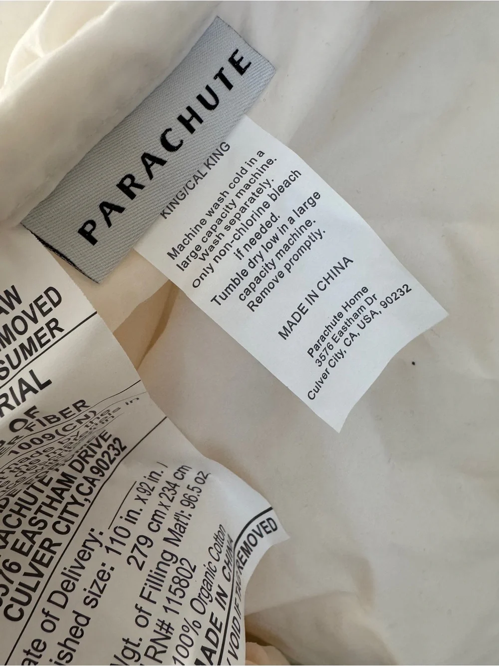 Parachute description experience
