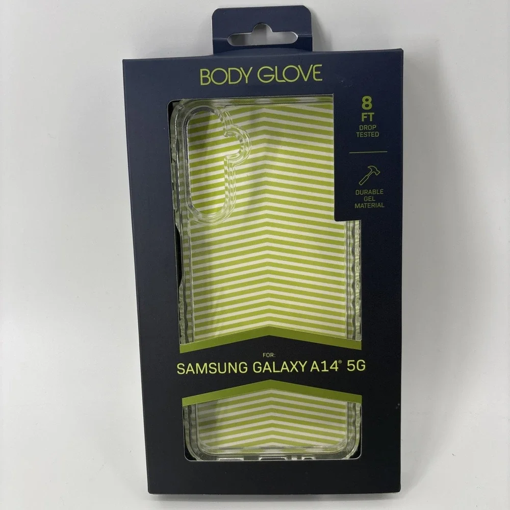 Samsung Galaxy A14 5G Clear Phone Case Body Glove 8‎ Ft Drop Tested Sleek Slim