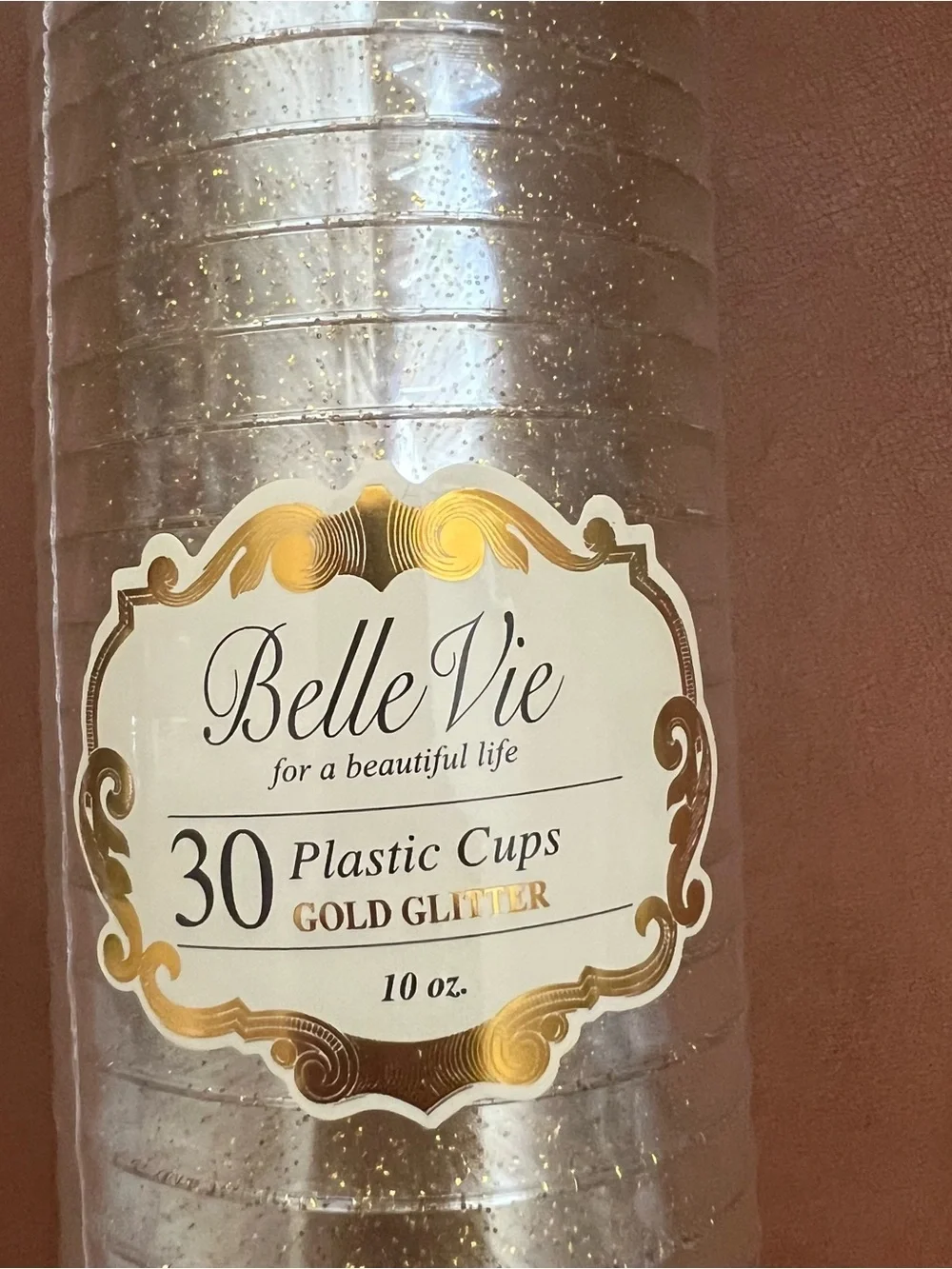 Belle Vie gold glitter