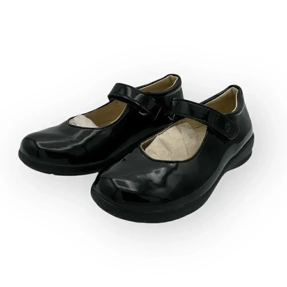 Naturino Girls Catania Mary Jane Flats Shoes Black Size 27