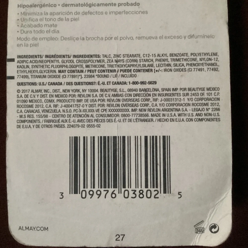 Almay pressed powder