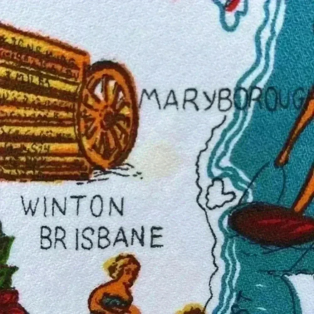 Vintage australia map