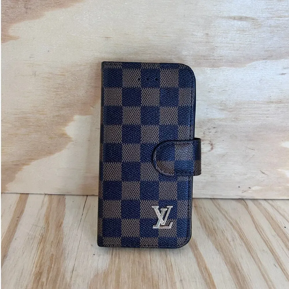 Louis Vuitton - Case For Iphone 14 Pro Wallet - Brown/Black