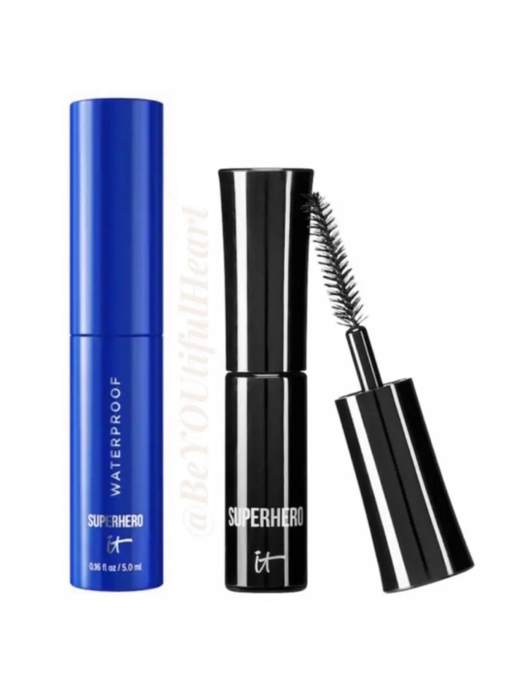 it Cosmetics Mini Superhero Volumizing Mascara Duo in Regular and Waterproof