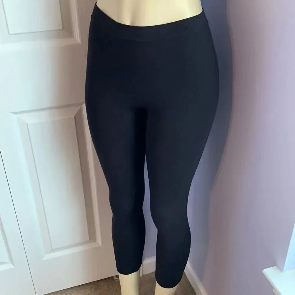 Lane Bryant Capri Footless Tights Leggings A/B Black