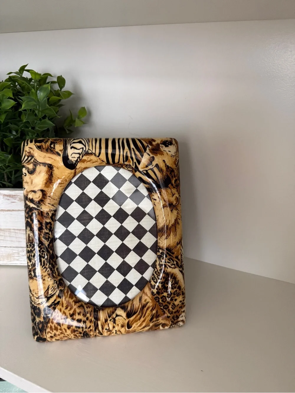 Safari Animal Print Picture Frame safari animal
