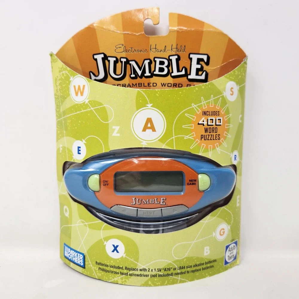 Parker Brothers Jumble Electronic Handheld‎ Scrambled Word Game 2006 NEW
