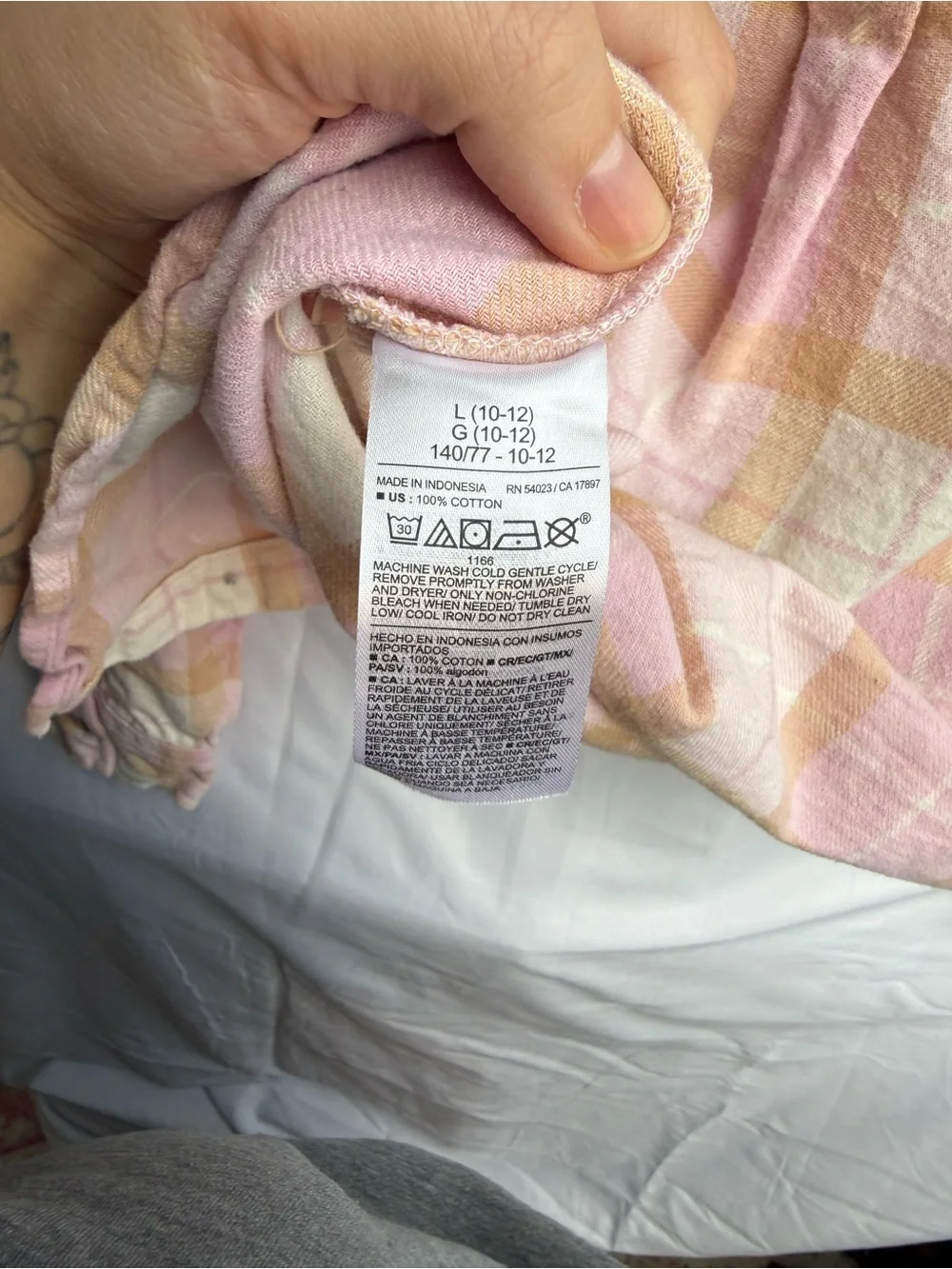 Old Navy soft plaid