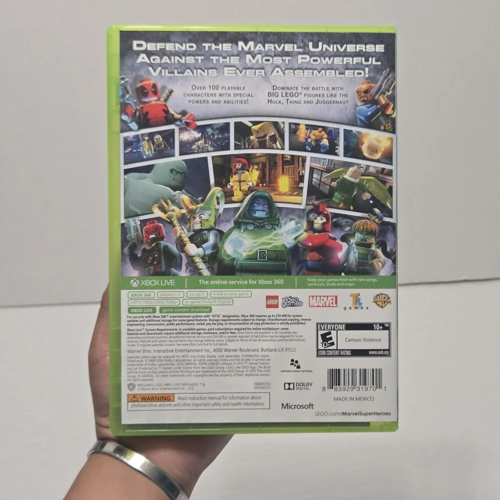 LEGO Marvel Super Heroes Xbox 360 Game CIB‎