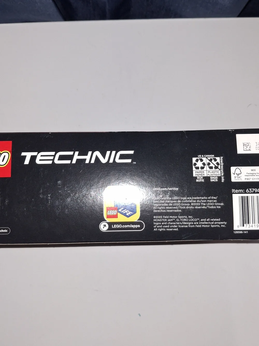 Lego back rugged surfaces