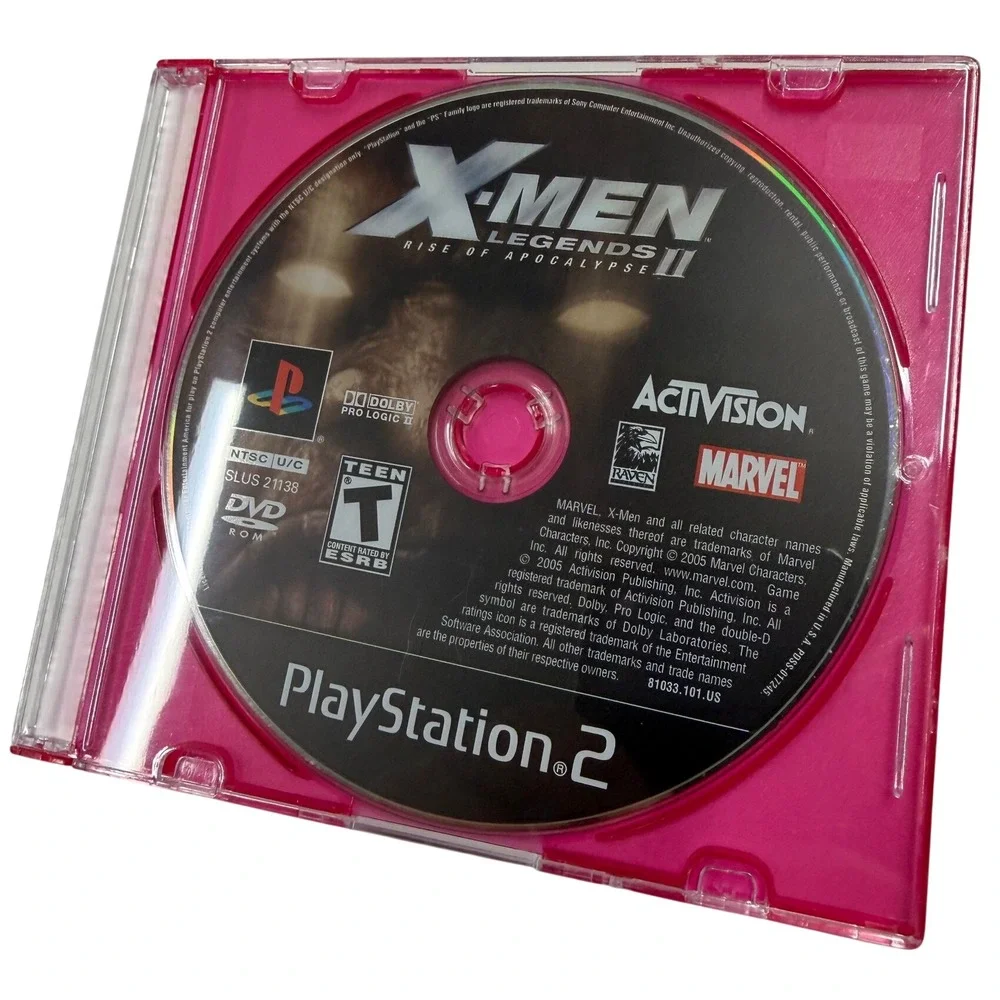 X-Men Legends II Rise of Apocalypse Sony PlayStation 2 Disc Only