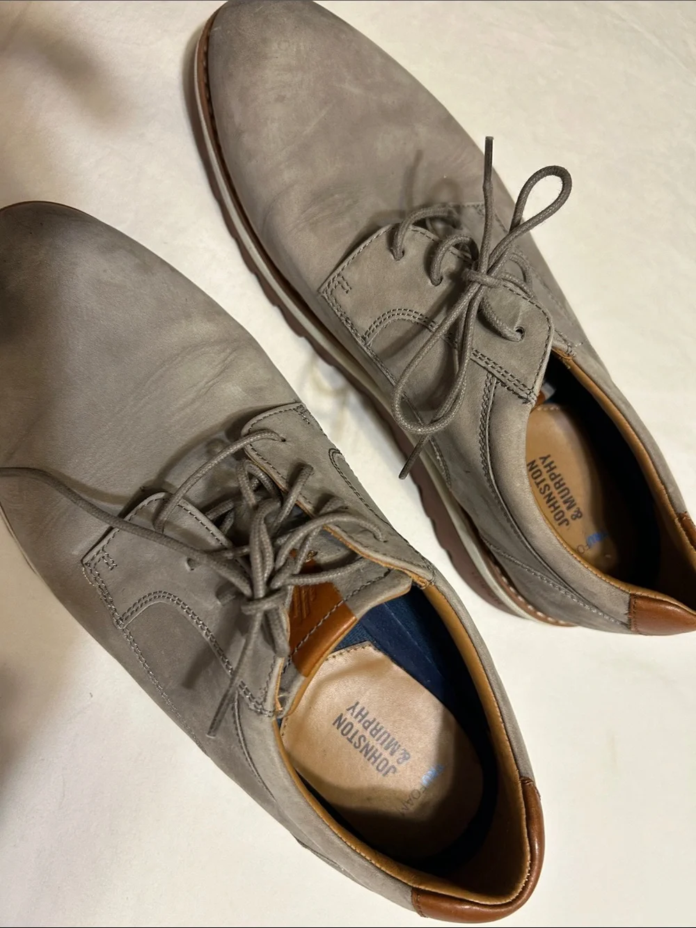 Johnston & Murphy suede derby