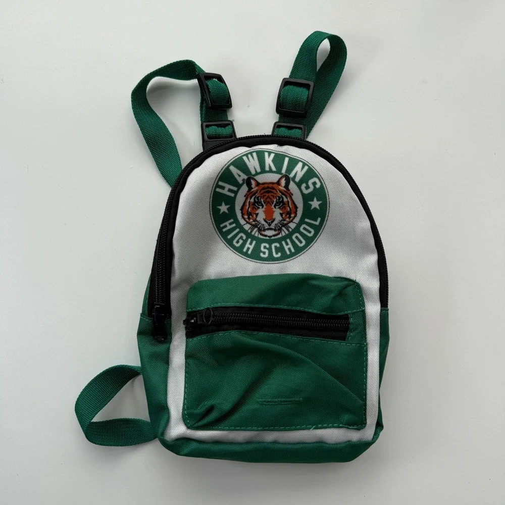 Stranger Things‎ Hawkins High School Dog Backpack Harness Size Medium Poop Bag