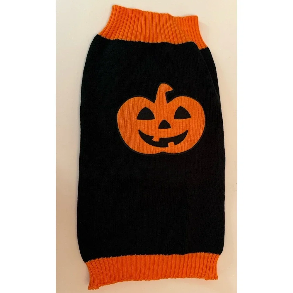 Dog Cat Jack O'Lantern Sweater Pet Halloween Pullover Warm Autumn‎ XL