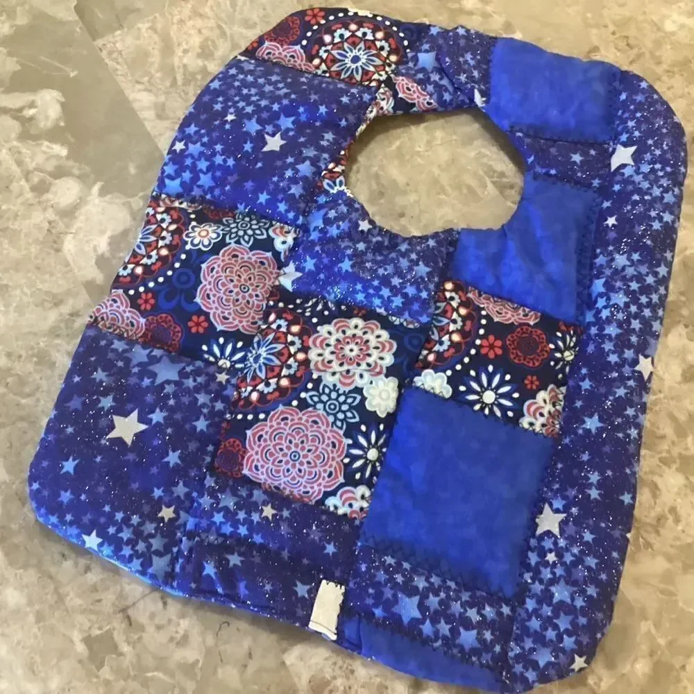 NWOT. Hand Crafted Quilted Reversible Baby Bib $12 ea. or 3/$25