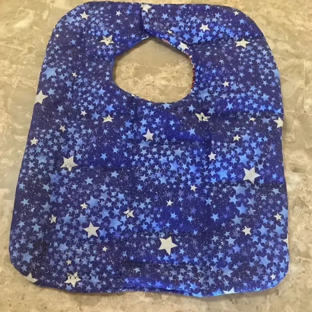 NWOT. Hand Crafted Quilted Reversible Baby Bib $12 ea. or 3/$25