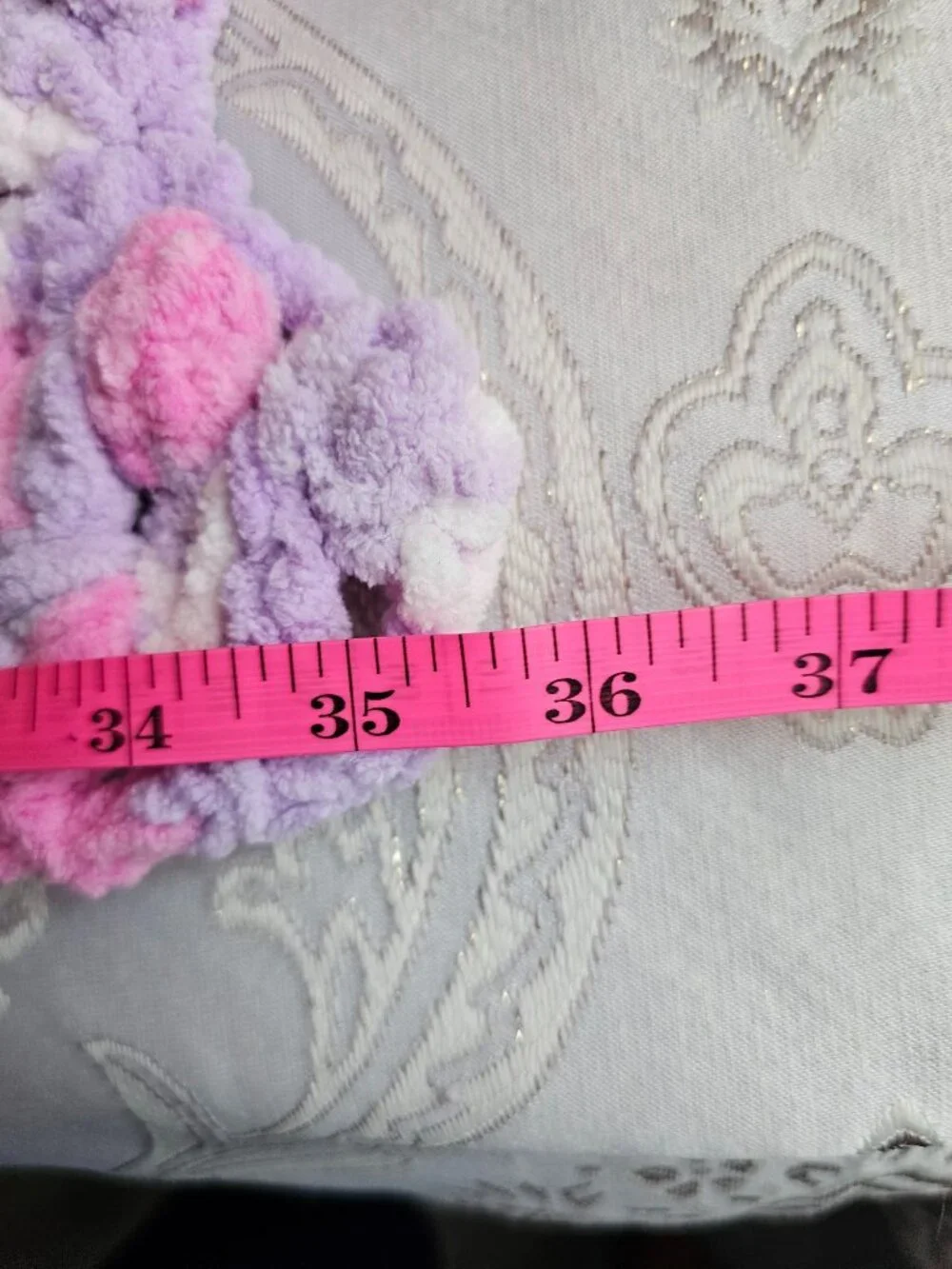 Handmade harmonious purple pink