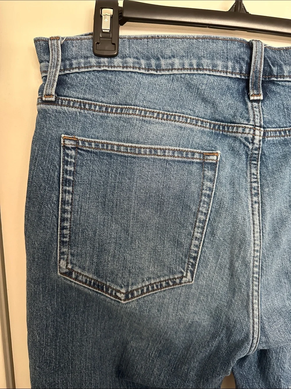 J. Crew Men's Mid Blue Slim-Straight Jeans