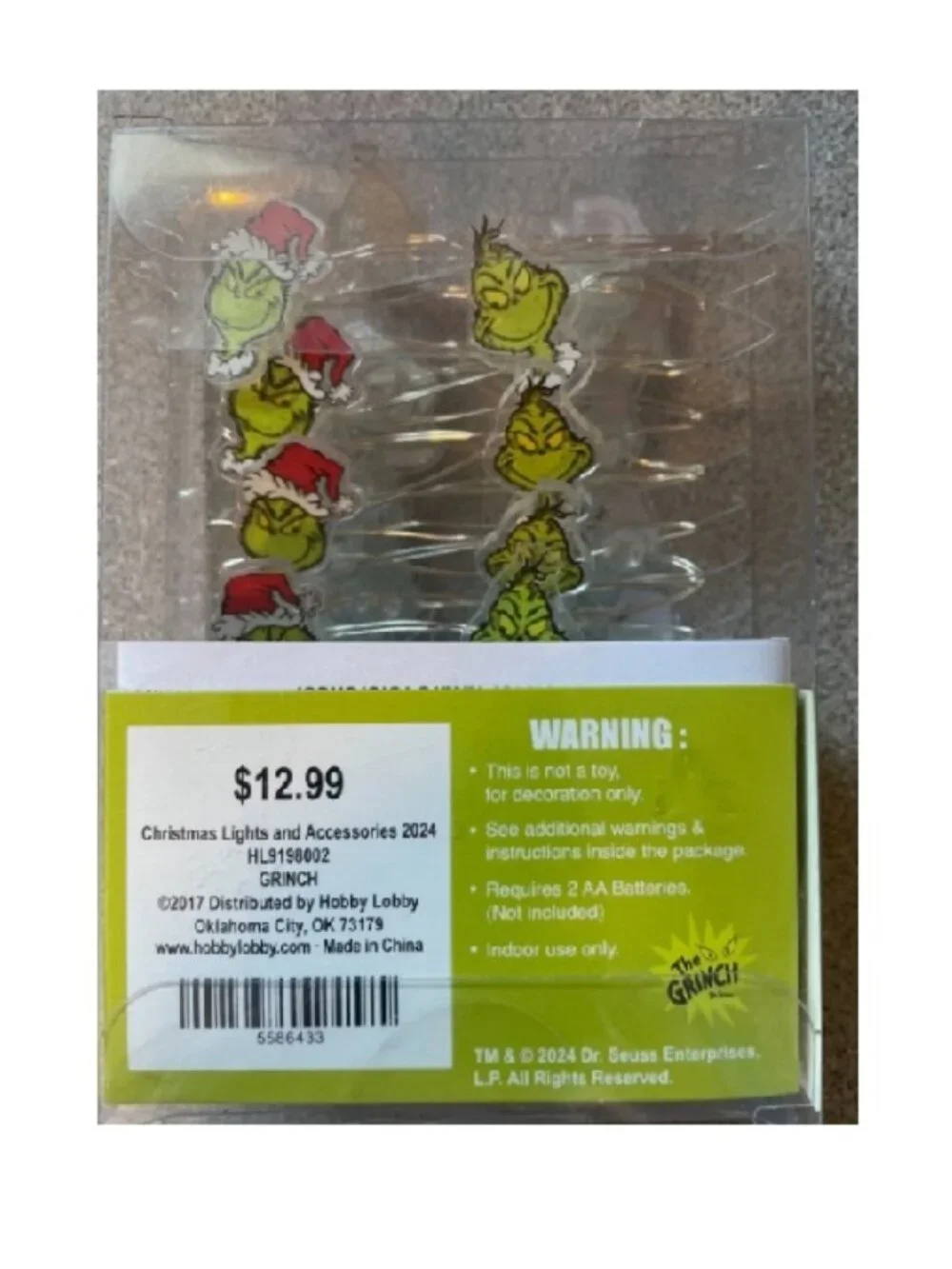 Dr Seuss - Grinch grinch mini