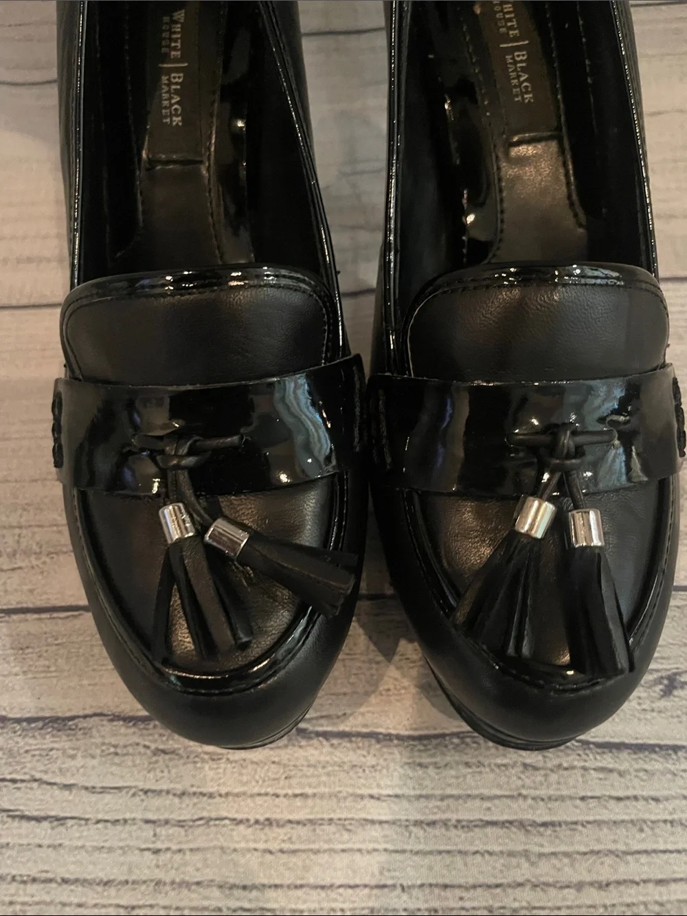 White House Black Market chic platform