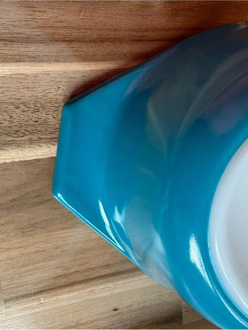PYREX 1969 Blue Horizon 1.5 qt oval casserole dish with matching lid VINTAGE MCM