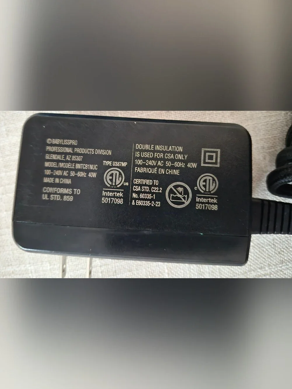 BaByliss thermal straightening