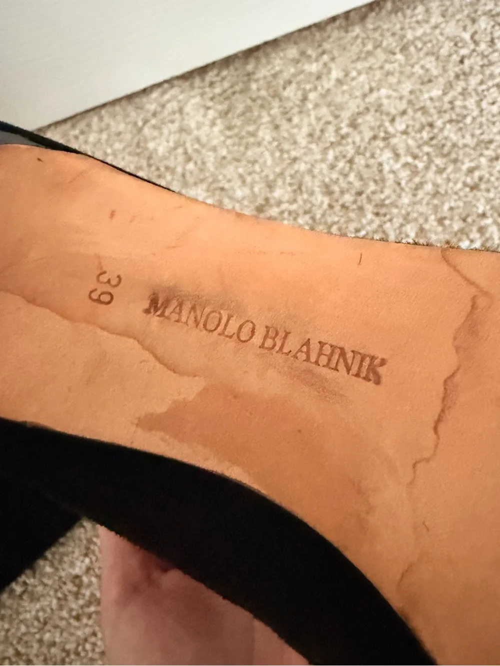 Manolo Blahnik sleek black